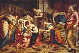 Jacopo Robusti Tintoretto The birth of St. John the Baptist painting